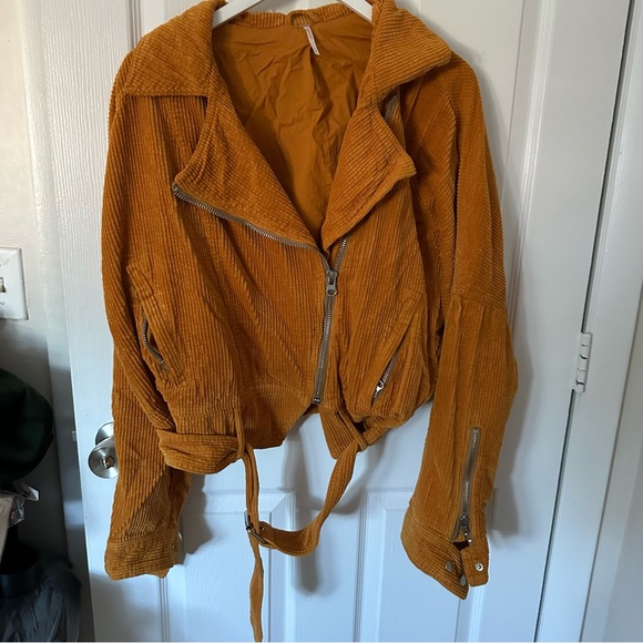 Free People Jackets & Blazers - Burnt Orange Corduroy Jacket